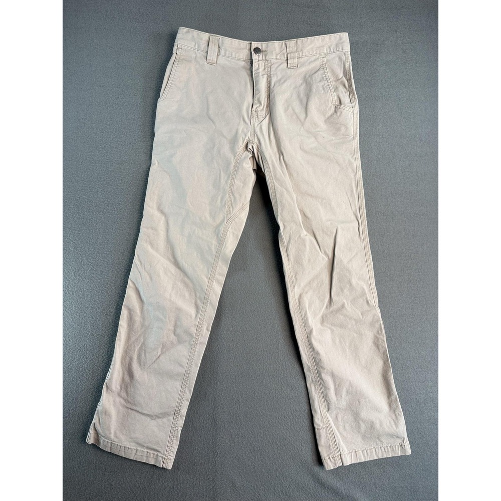 Mountain Khakis Pants Mens 31x30 Beige Classic Fit Canvas Chino Stretch Casual
